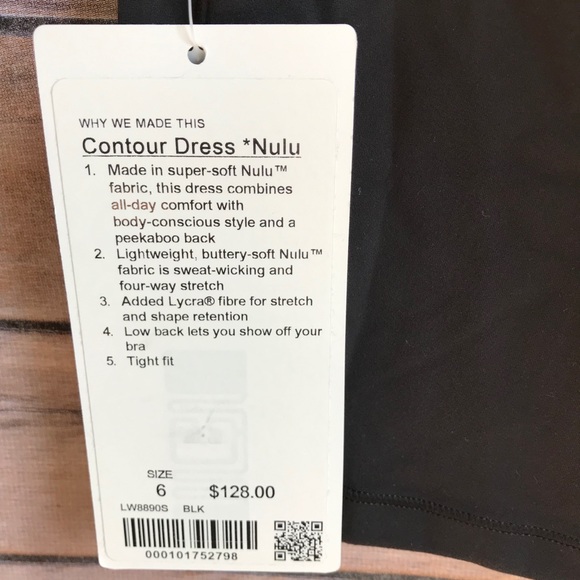 ➕ NWT lululemon contour dress long sleeve black - Picture 2 of 5